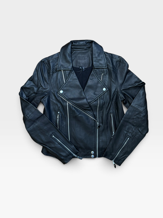 BLACK PAIGE ROANNA LEATHER JACKET NWT $995  | M
