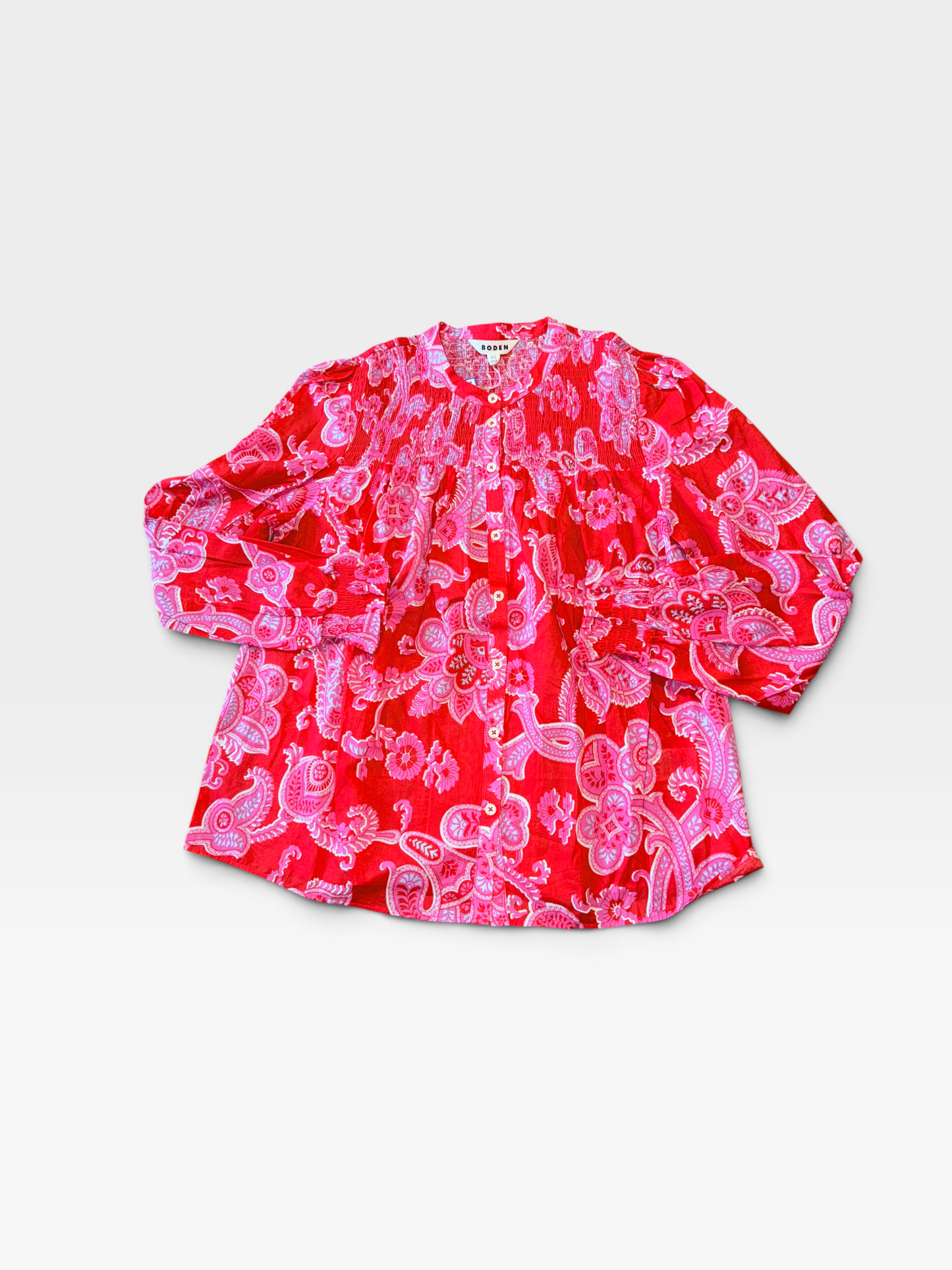 PINK/RED BODEN TOP (NWT) 12