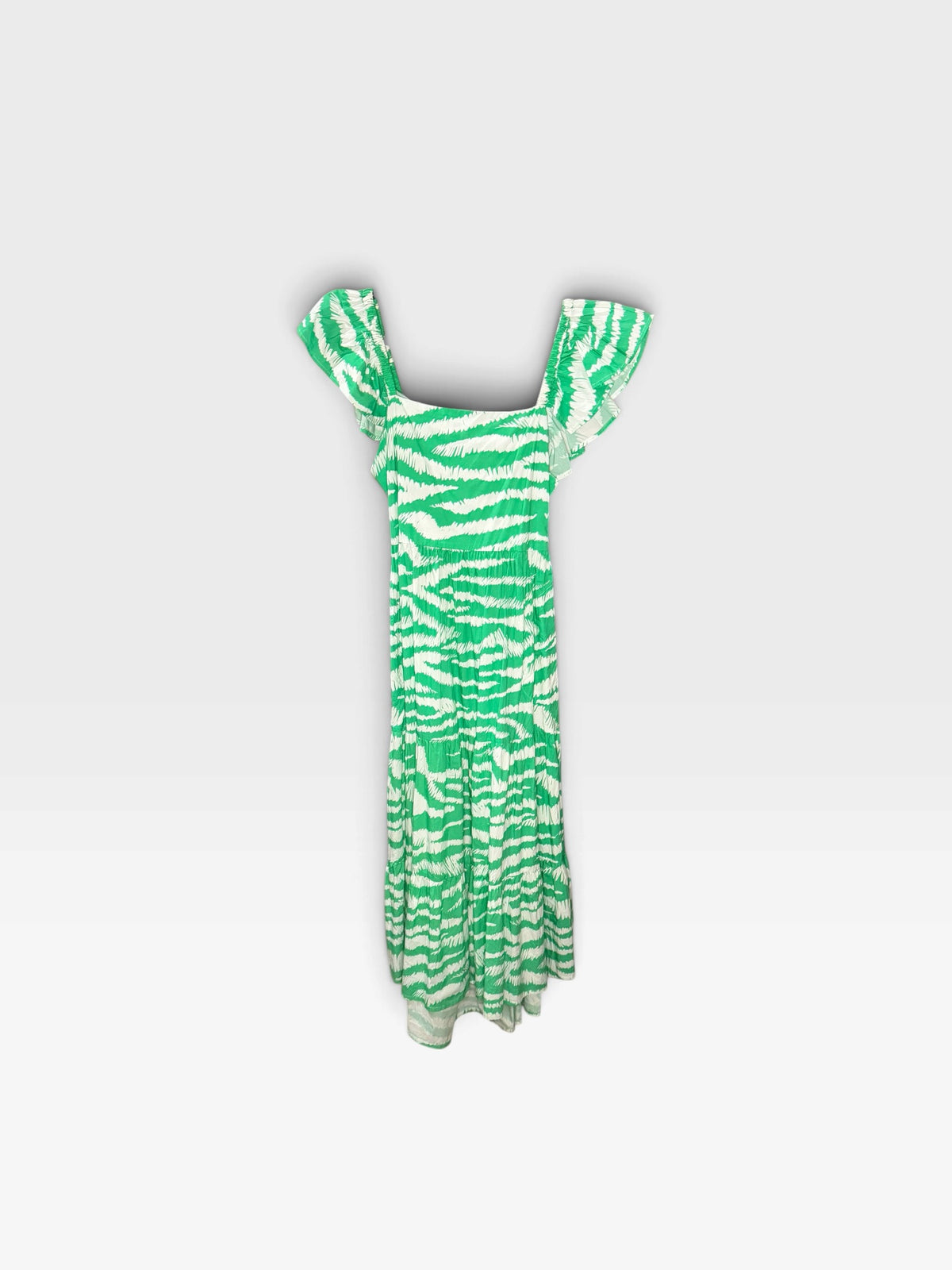 GREEN/WHITE OLIPHANT DRESS (NWT $348) M