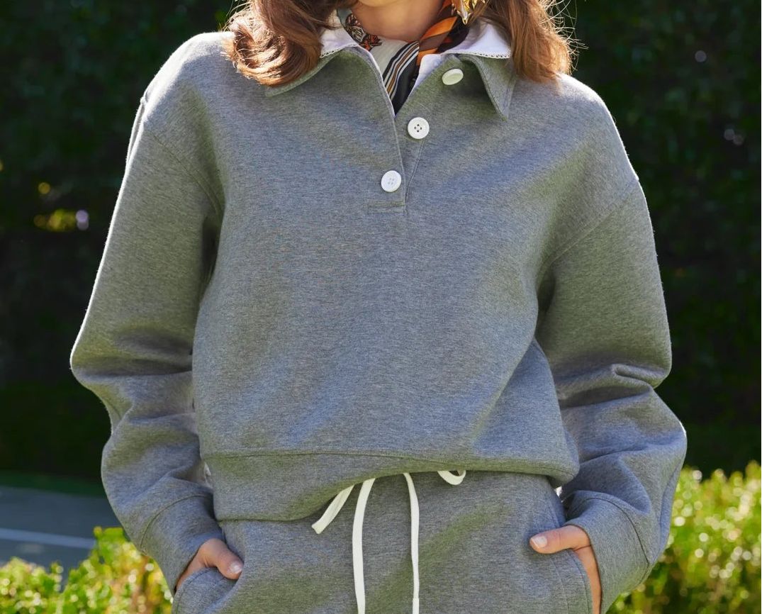 GREY ENGLISH FACTORY TOP (ORG. $95) M