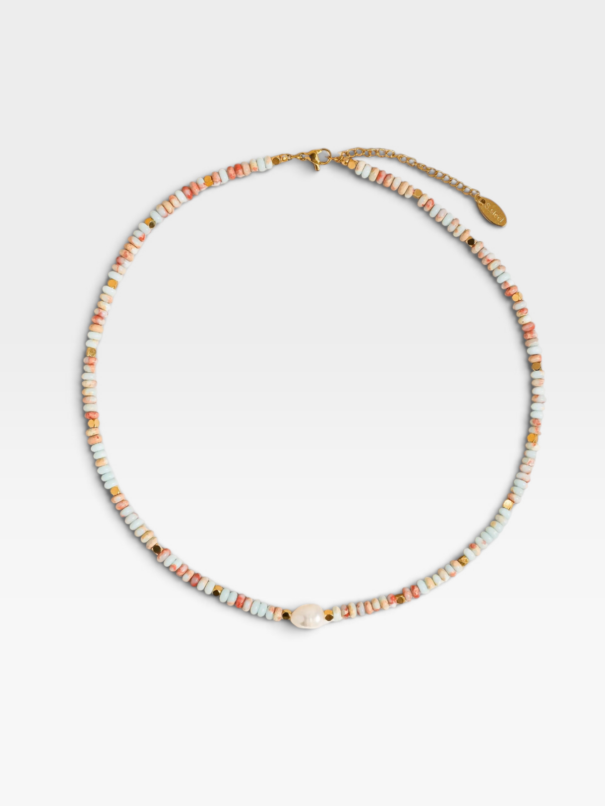 18K GOLD NON-TARNISH BOHO BEADED NECKLACE