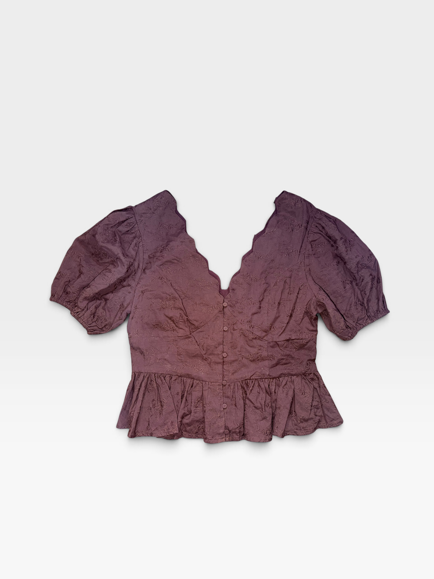 BROWN ASTR TOP (NWT $98) M