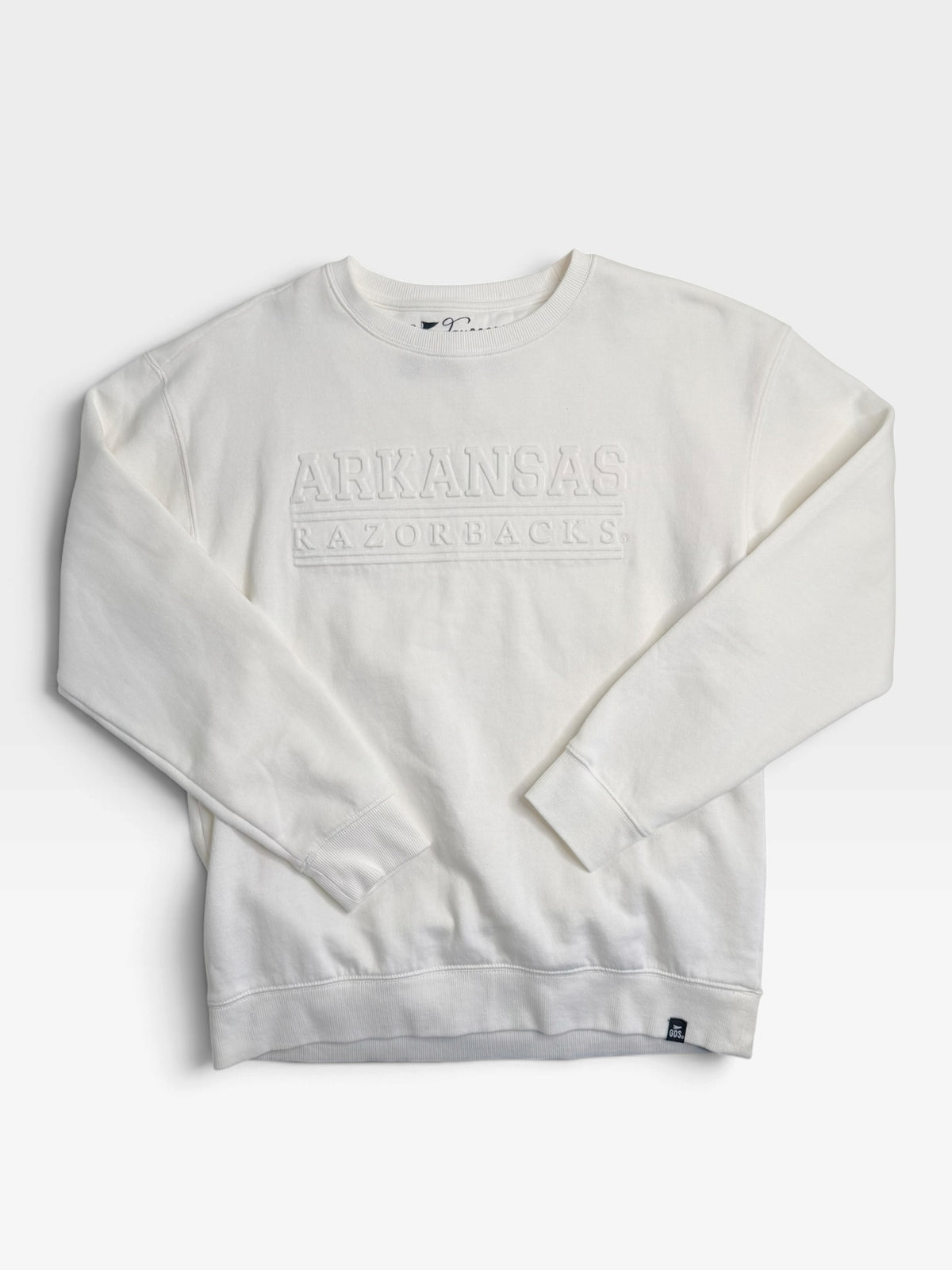 WHITE GAMEDAY SOCIAL ARKANSAS PULLOVER L