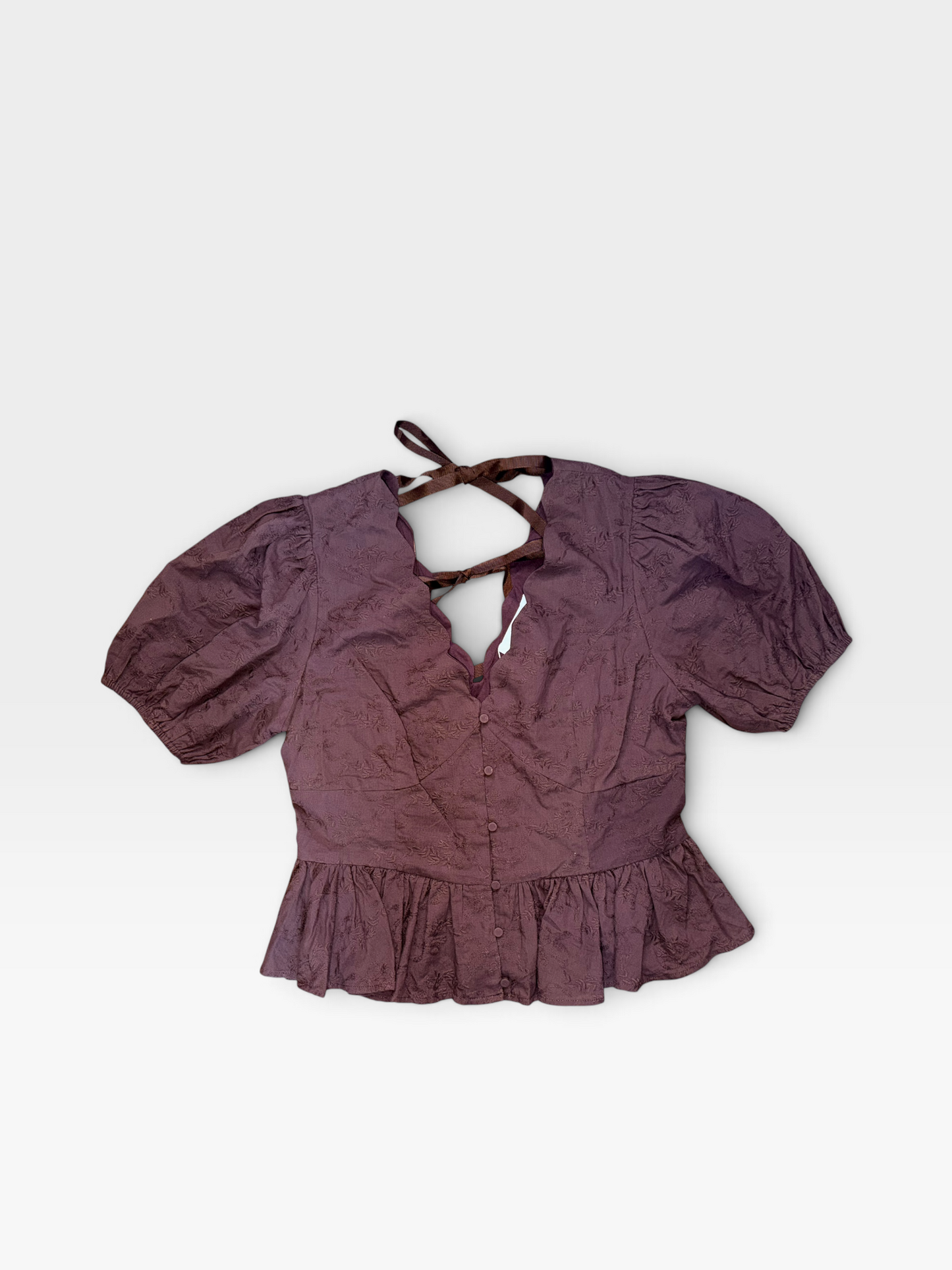 BROWN ASTR TOP (NWT $98) M