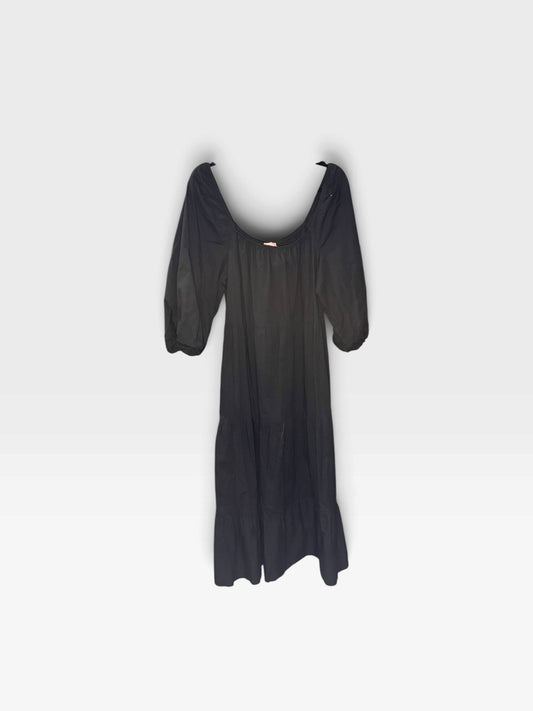 BLACK MUMU DRESS LARGE