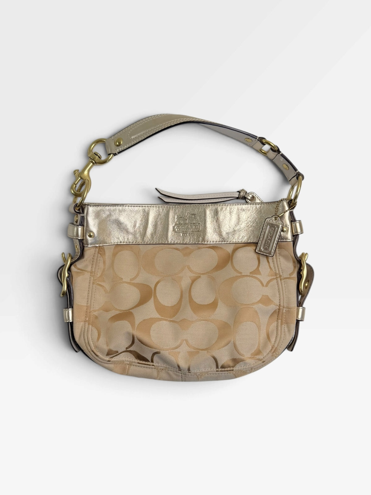 GOLD / TAN COACH PURSE