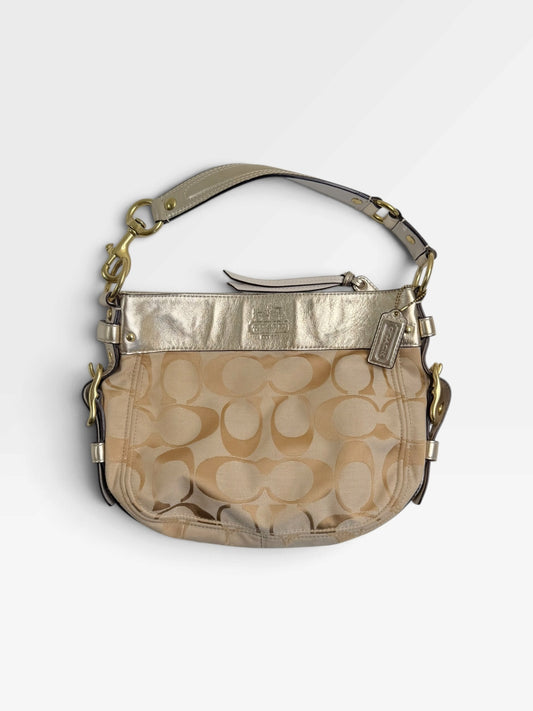 GOLD / TAN COACH PURSE