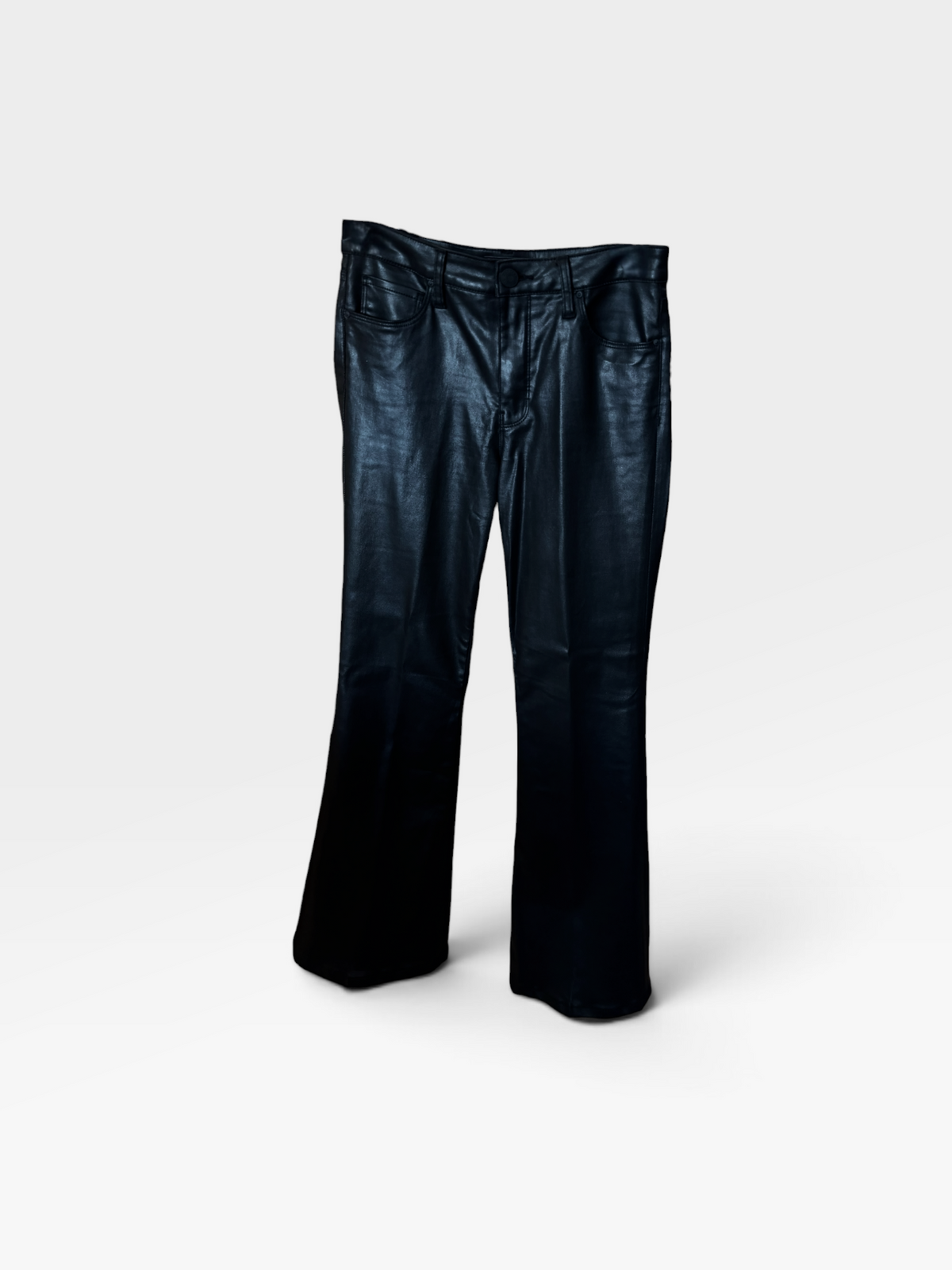 BLACK LEATHER KUT PANTS 4
