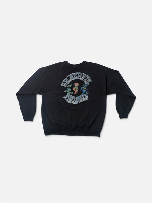 BLACK JUNK FOOD GRATEFUL DEAD PULLOVER L