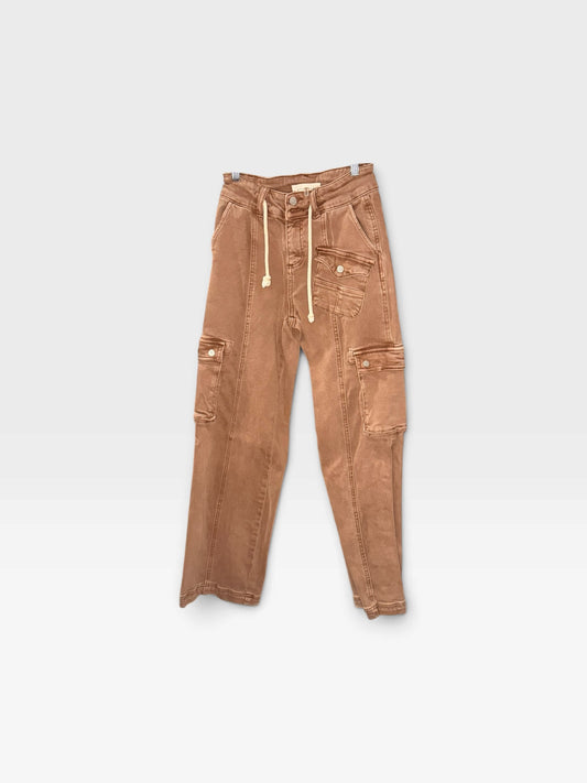 BROWN RISEN PANTS 26