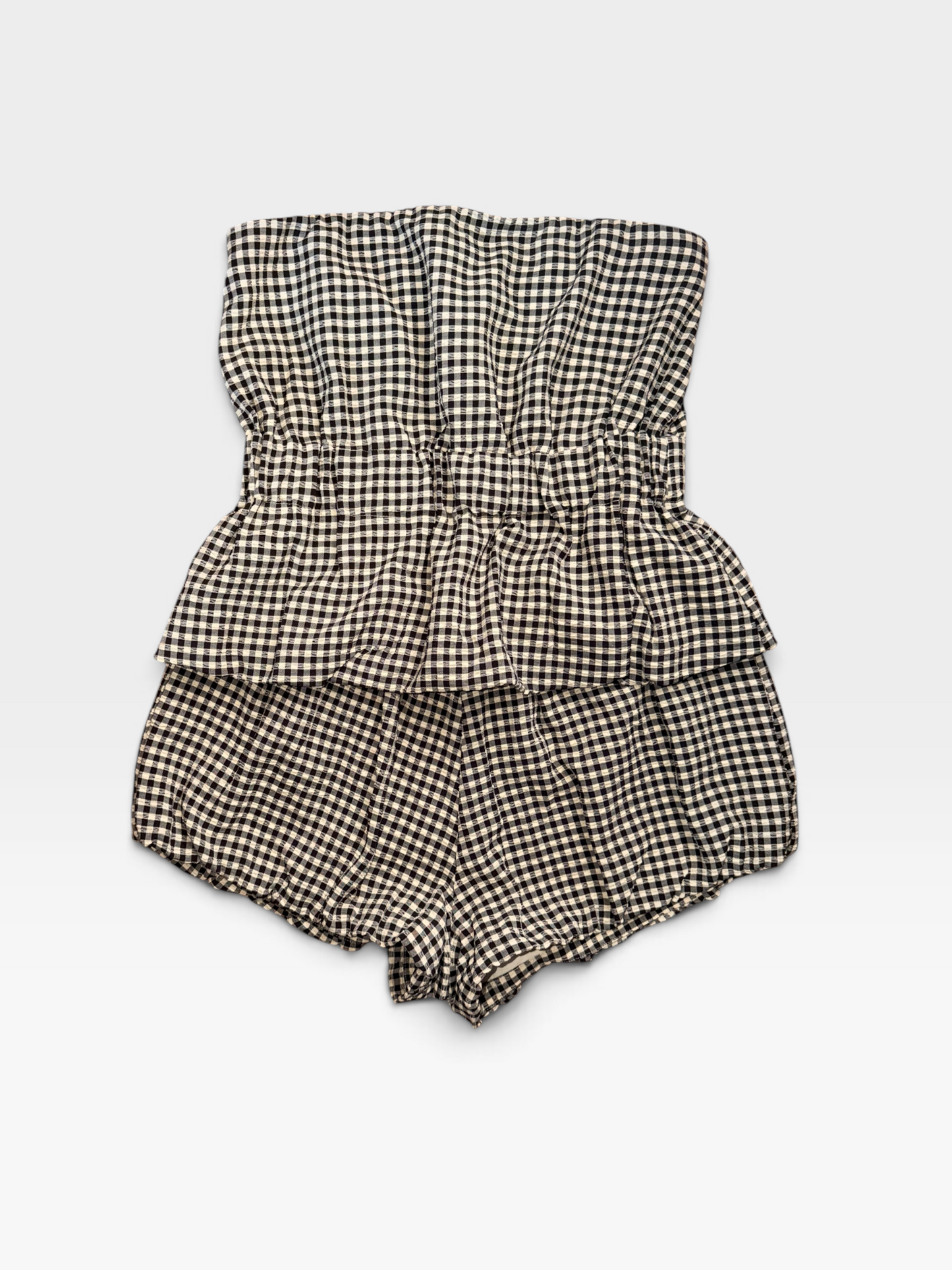BLACK & TAN GB CHECKERED MATCHING SHORT SET (ORG. $198) M