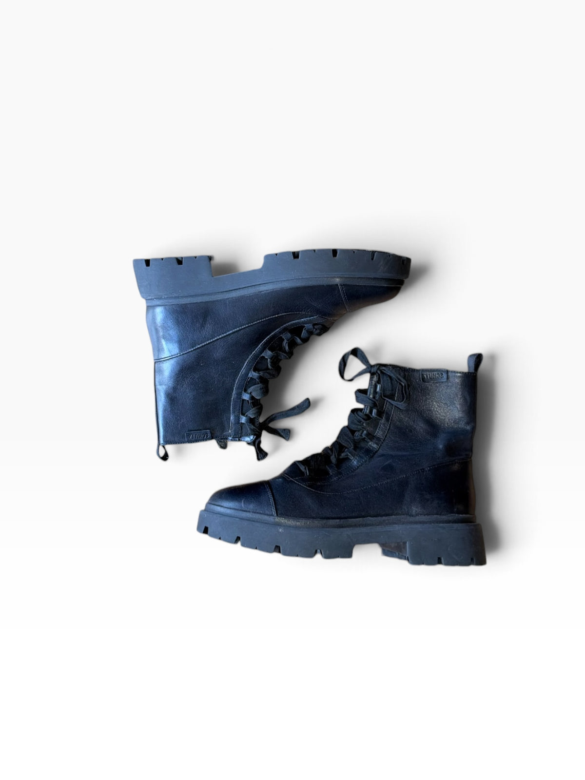 BLACK SCHUTZ BOOTS 8