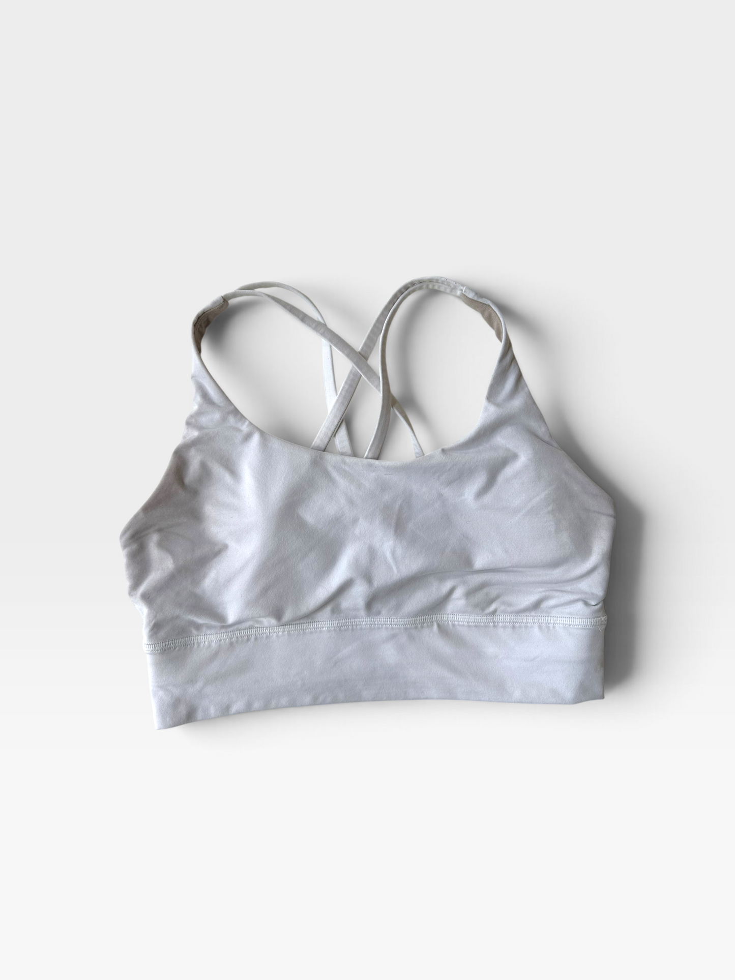 WHITE LULULEMON BRA 8
