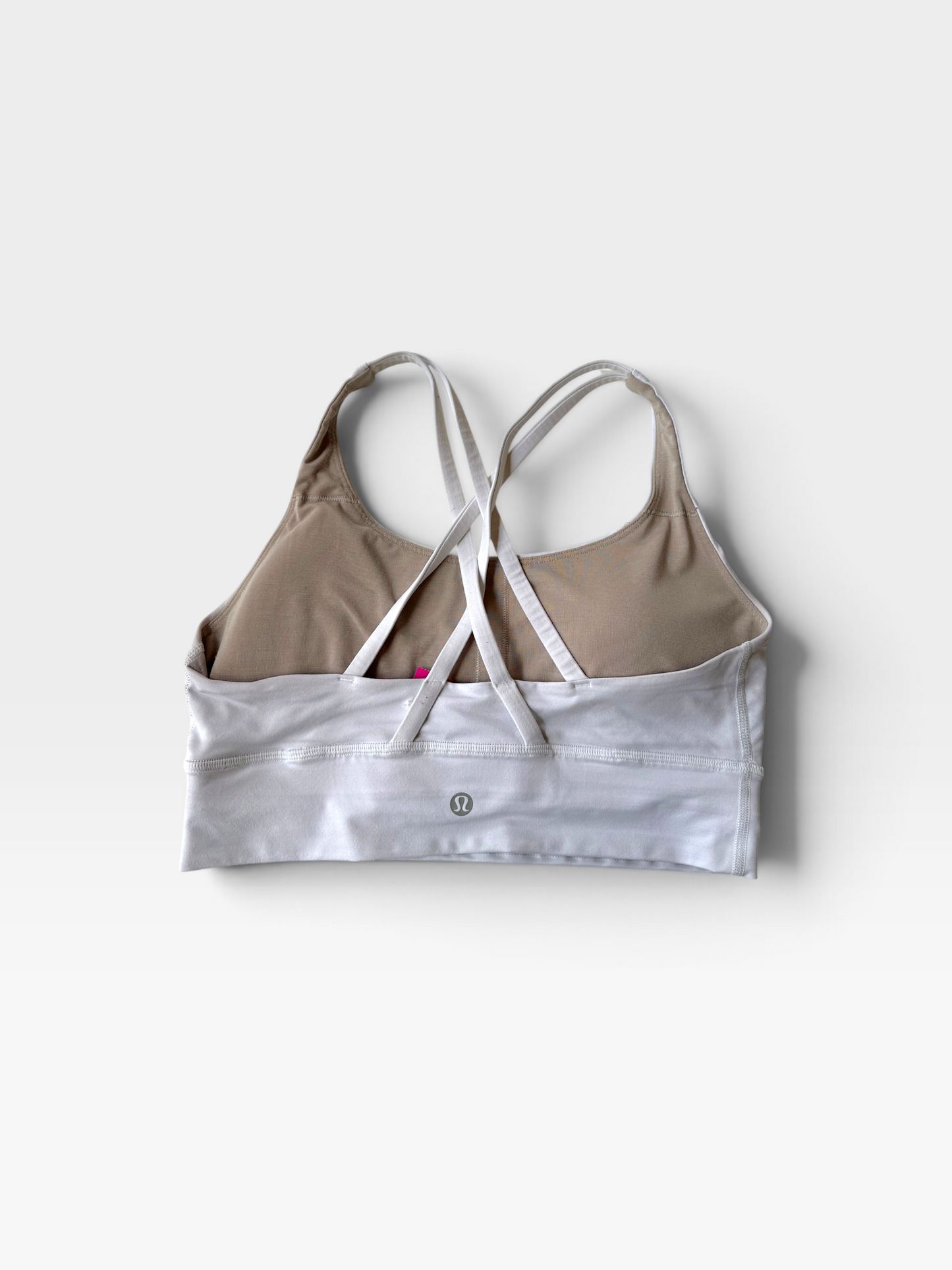 WHITE LULULEMON BRA 8