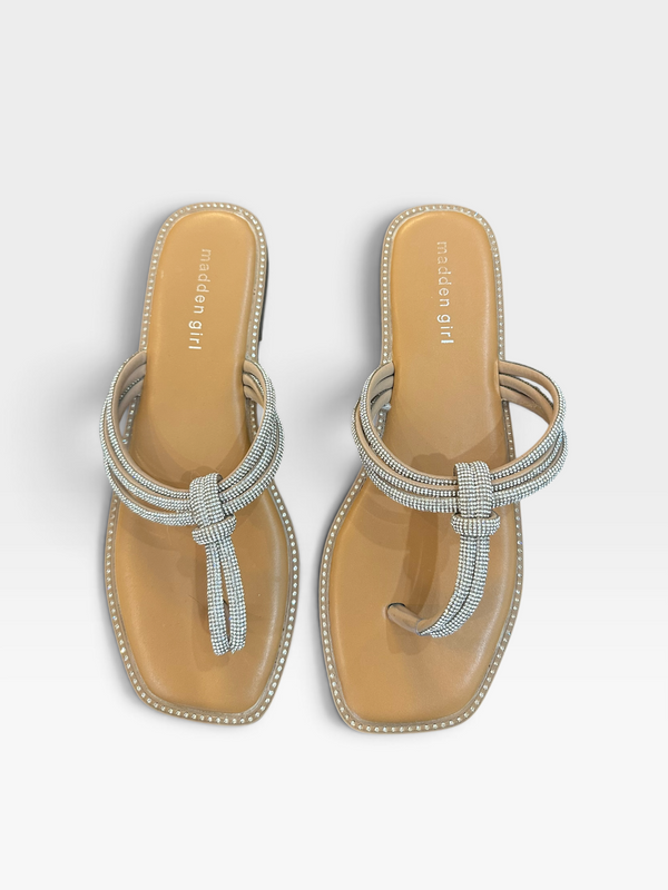 SILVER MADDEN GIRL SANDALS 9