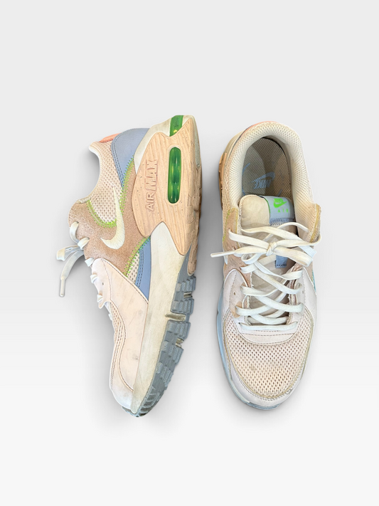 PINK/GREEN/BLUE NIKE AIRMAX SHOES 9.5