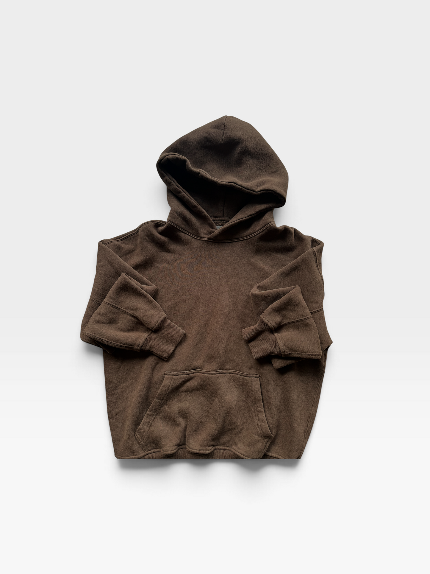 BROWN ABERCROMBIE SOFT ESSENTIALS HOODIE XS