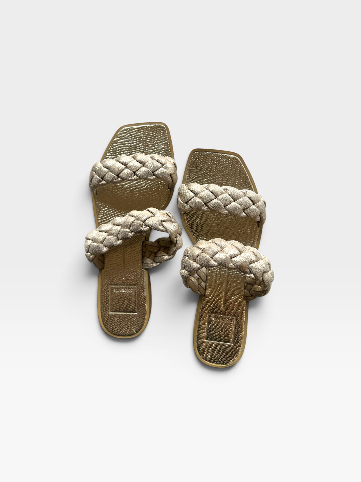 GOLD DOLCE VITA SANDALS 6.5