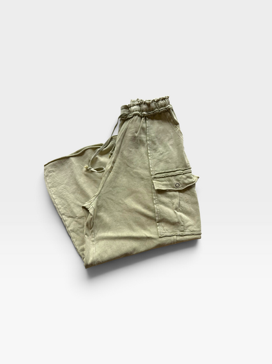 GREEN EASEL PANTS L