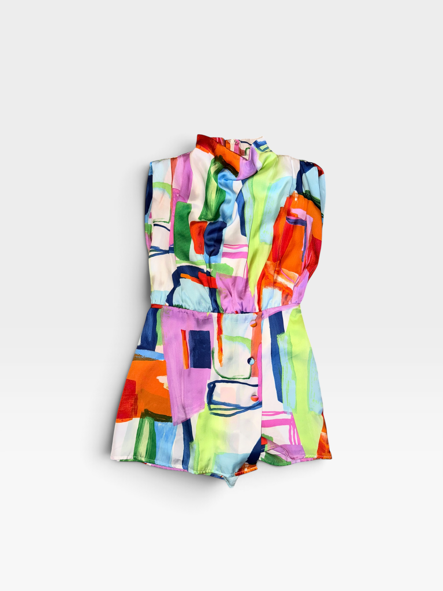 COLORFUL KARLIE ROMPER DRESS M