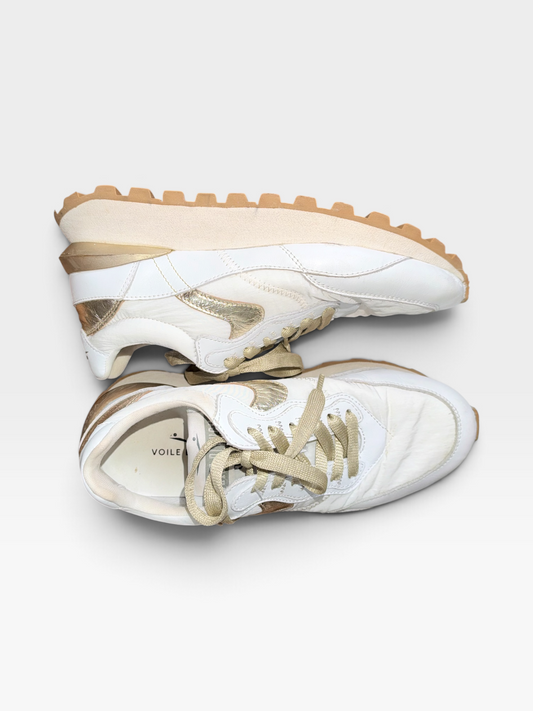 WHITE VOILE BLANCHE QWARK SNEAKERS (ORG. $330) 37