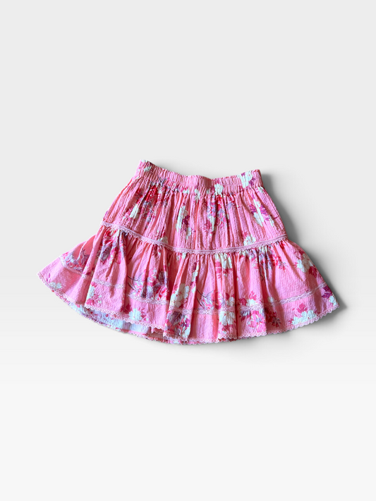 PINK LOVESHACKFANCY SKIRT (ORG. $245) XS
