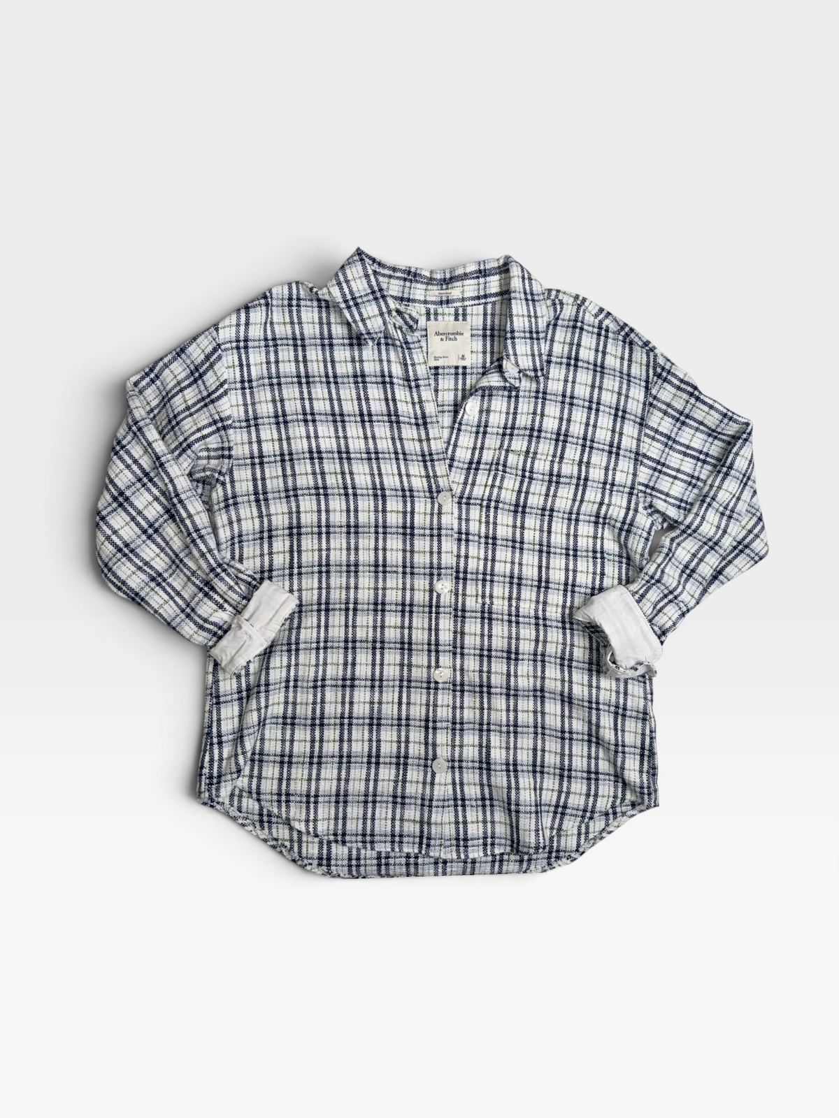 ABERCROMBIE & FITCH OVERSIZED FLANNEL M