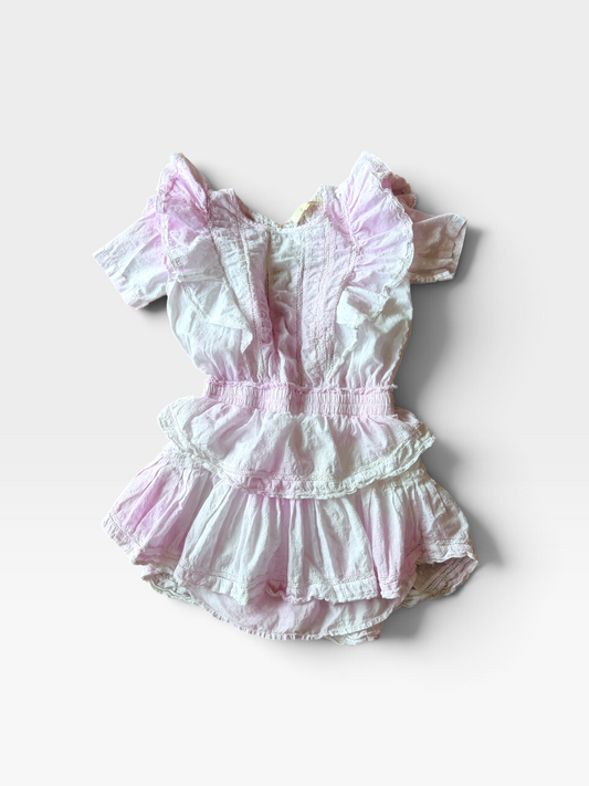 PINK LOVESHACKFANCY DRESS "NATASHA" (ORG. $345) XS