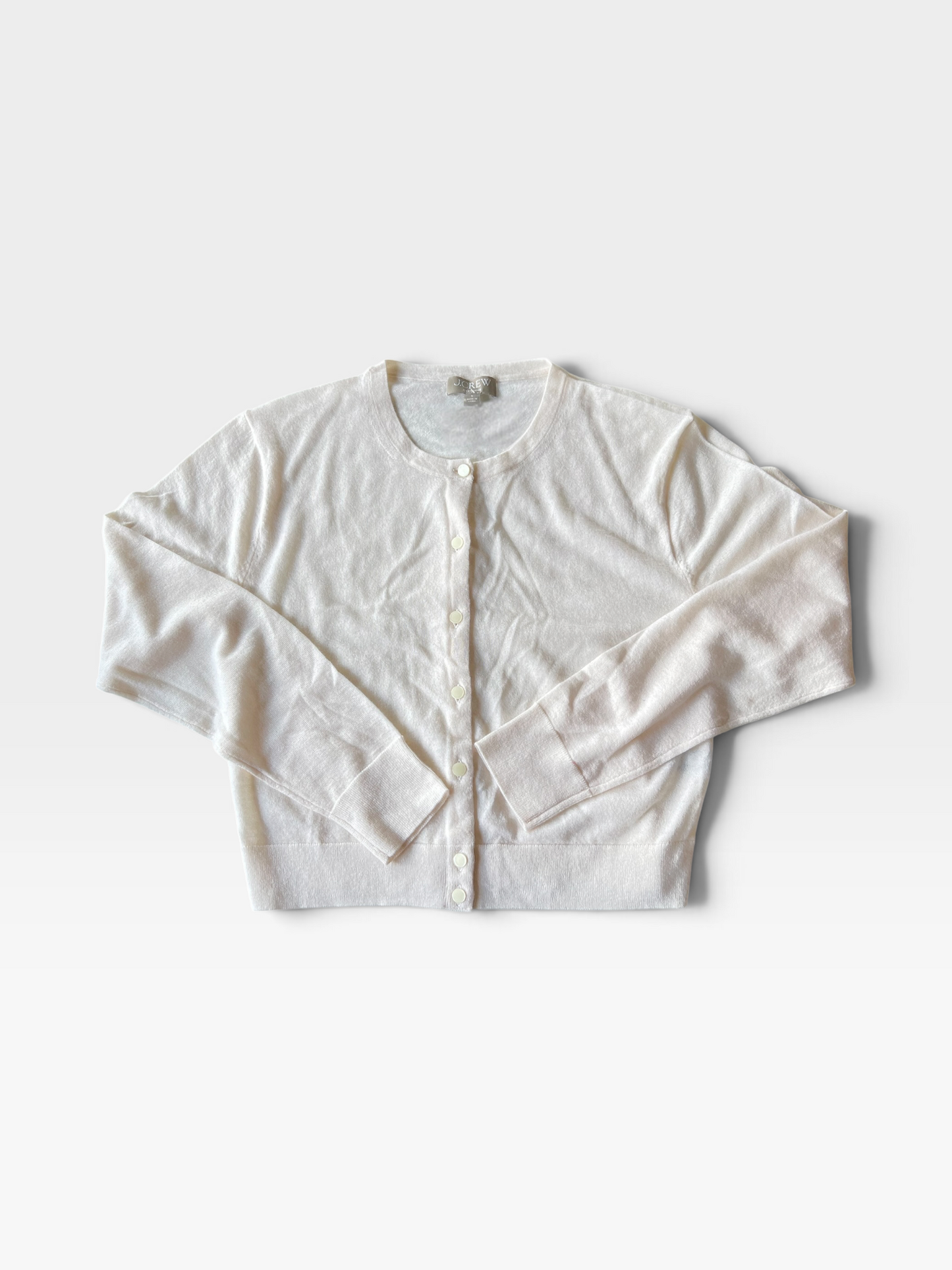 CREAM J.CREW CARDIGAN S