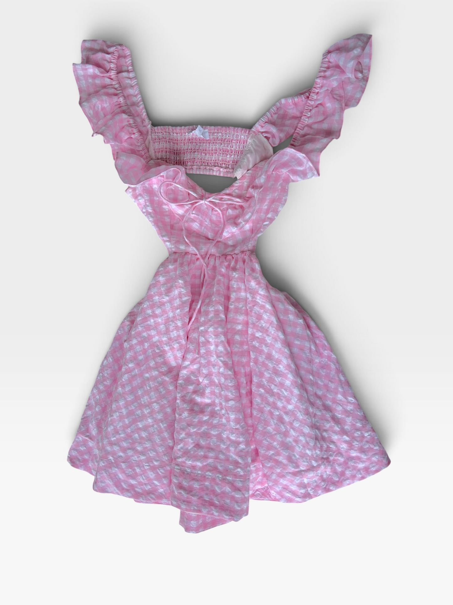 PINK/WHITE MABLE DRESS M