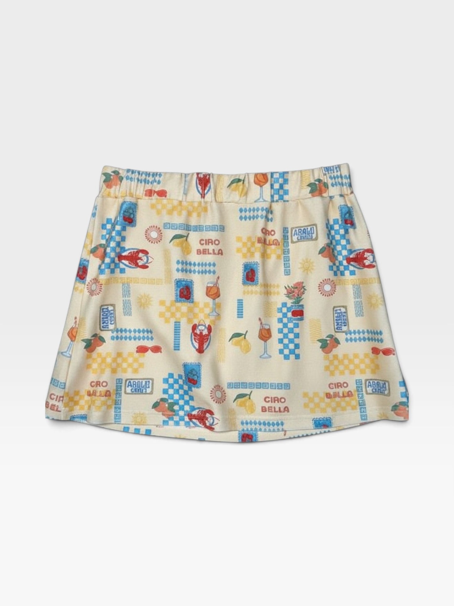 YELLOW/MULTI KATY DID SKIRT XL