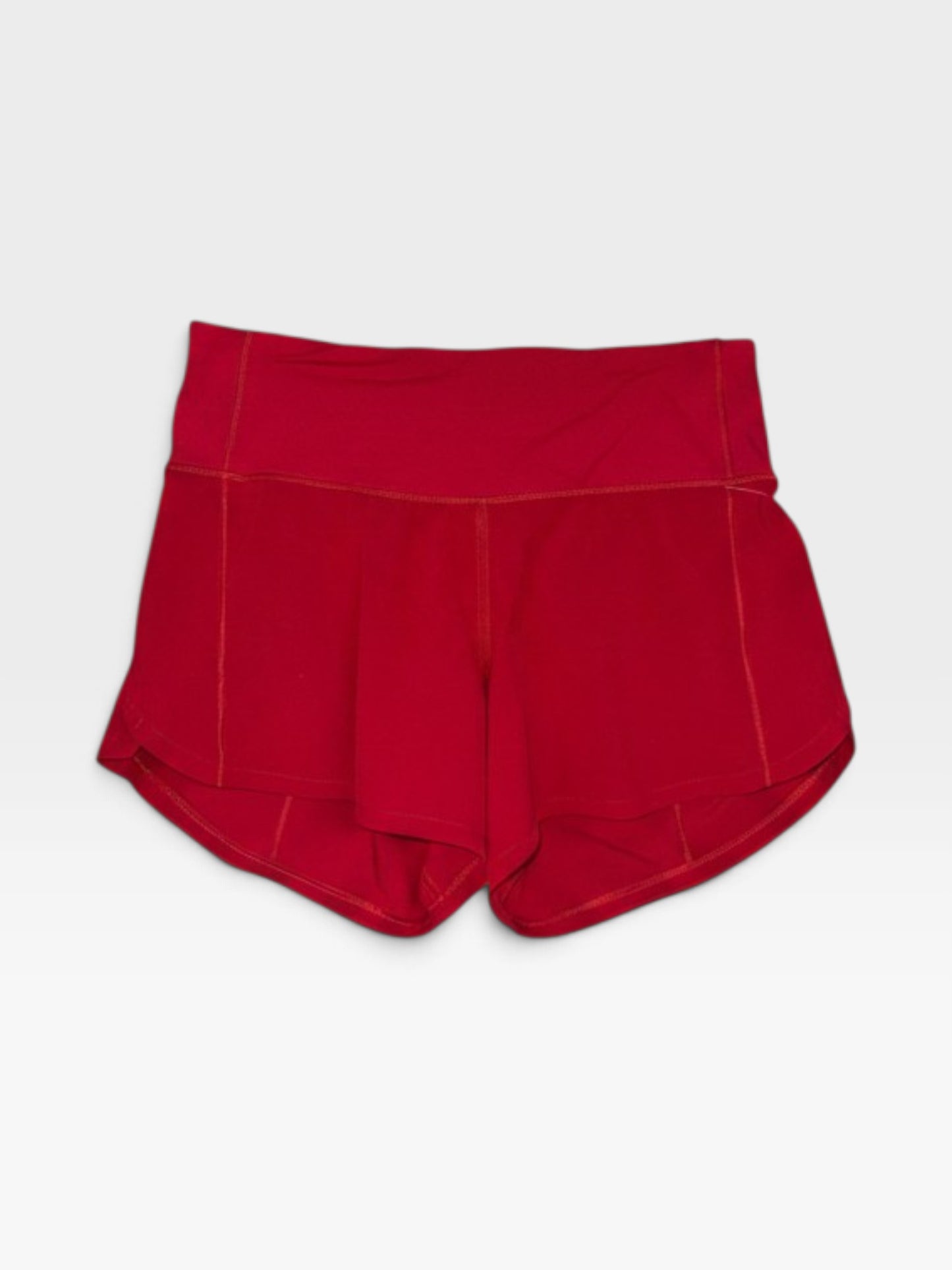 RED LULULEMON SHORTS 2