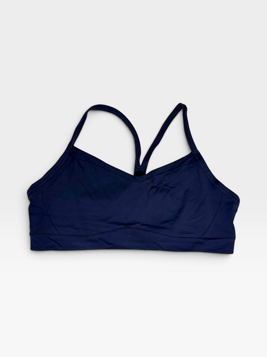 NAVY ATHLETA SPORTS BRA (NWOT) L
