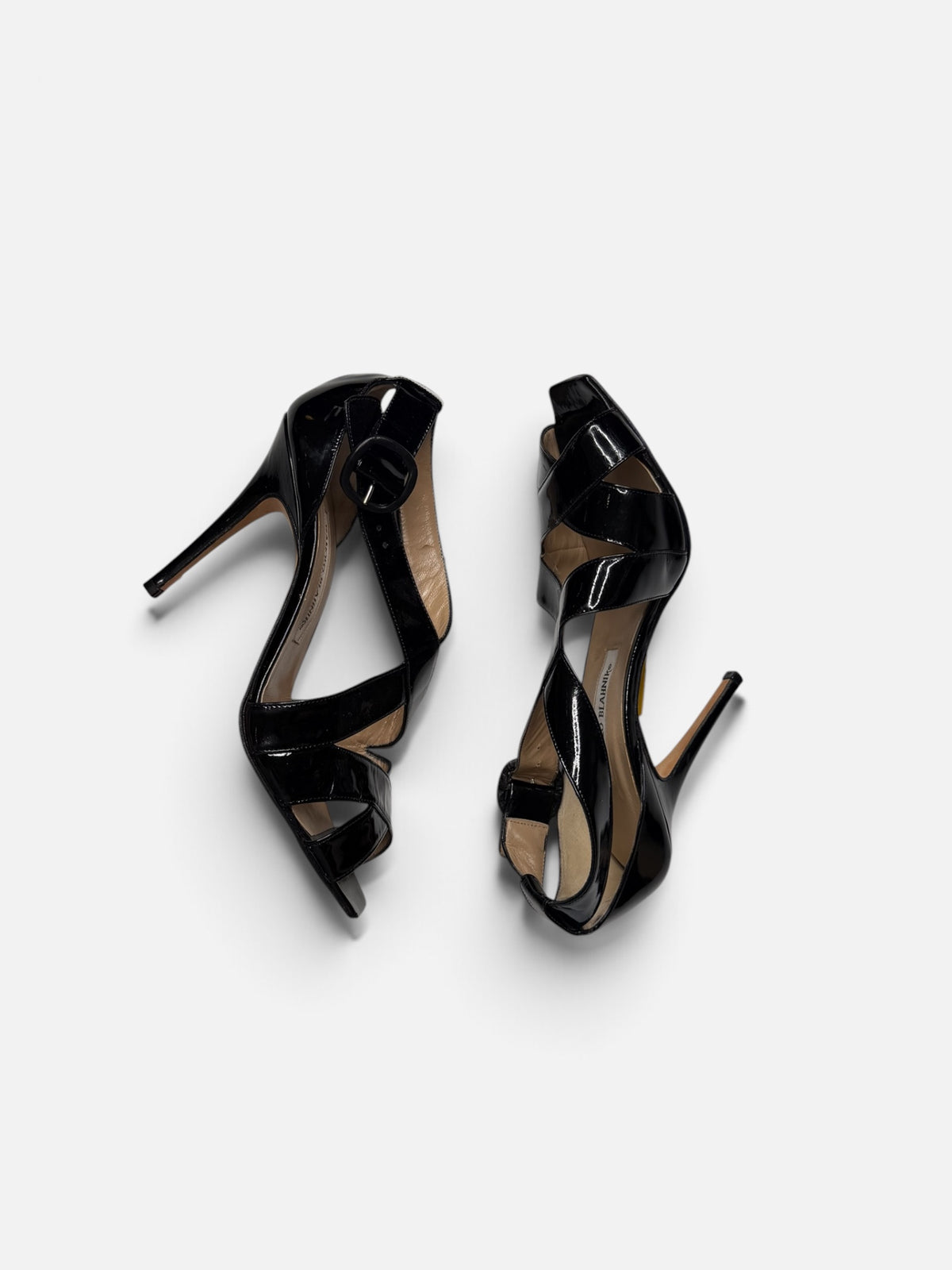 BLACK MONOLO BLAHKIN (ORG. $775) HEELS 39.5