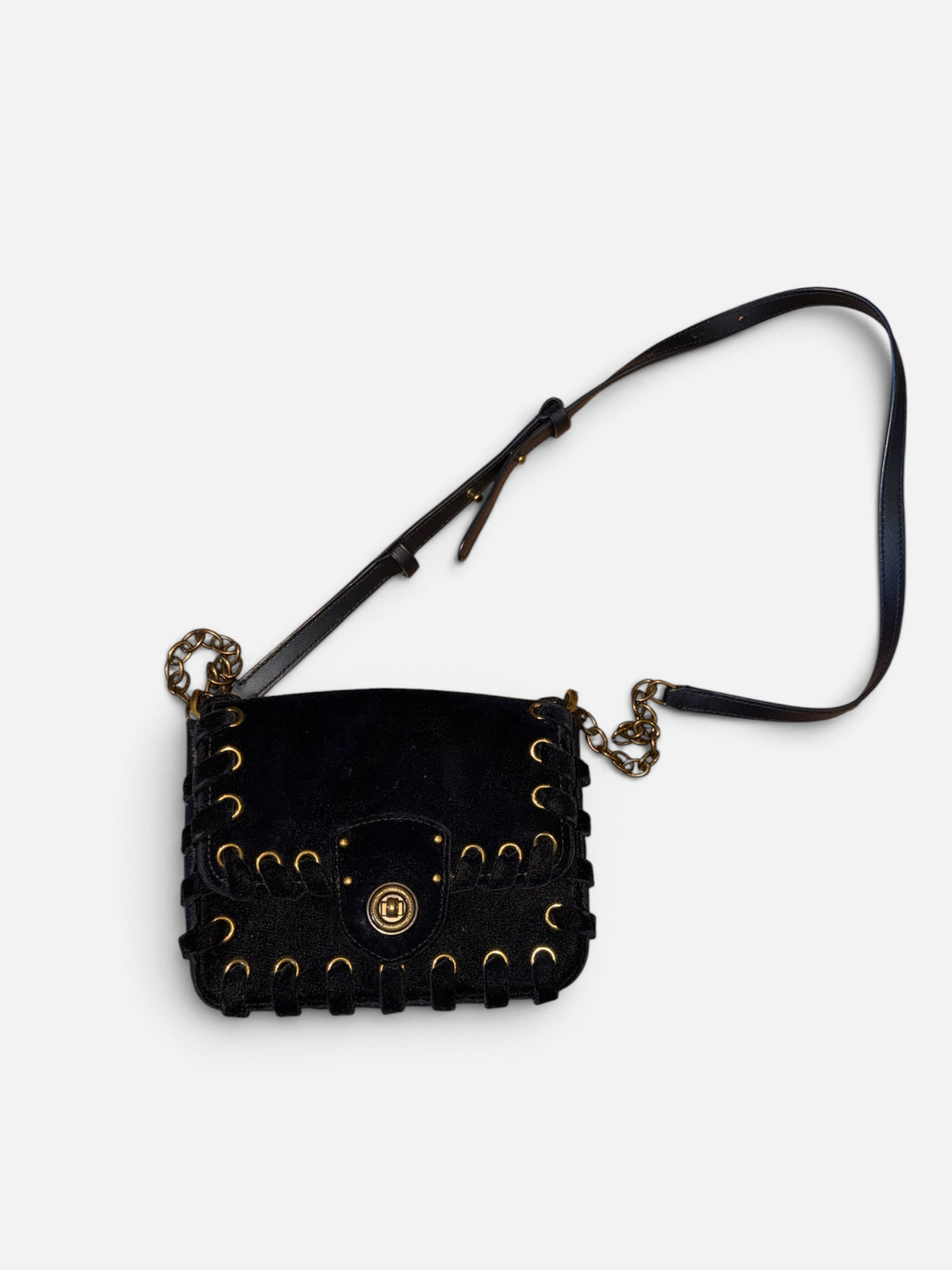 BLACK VELVET RALPH LAUREN PURSE