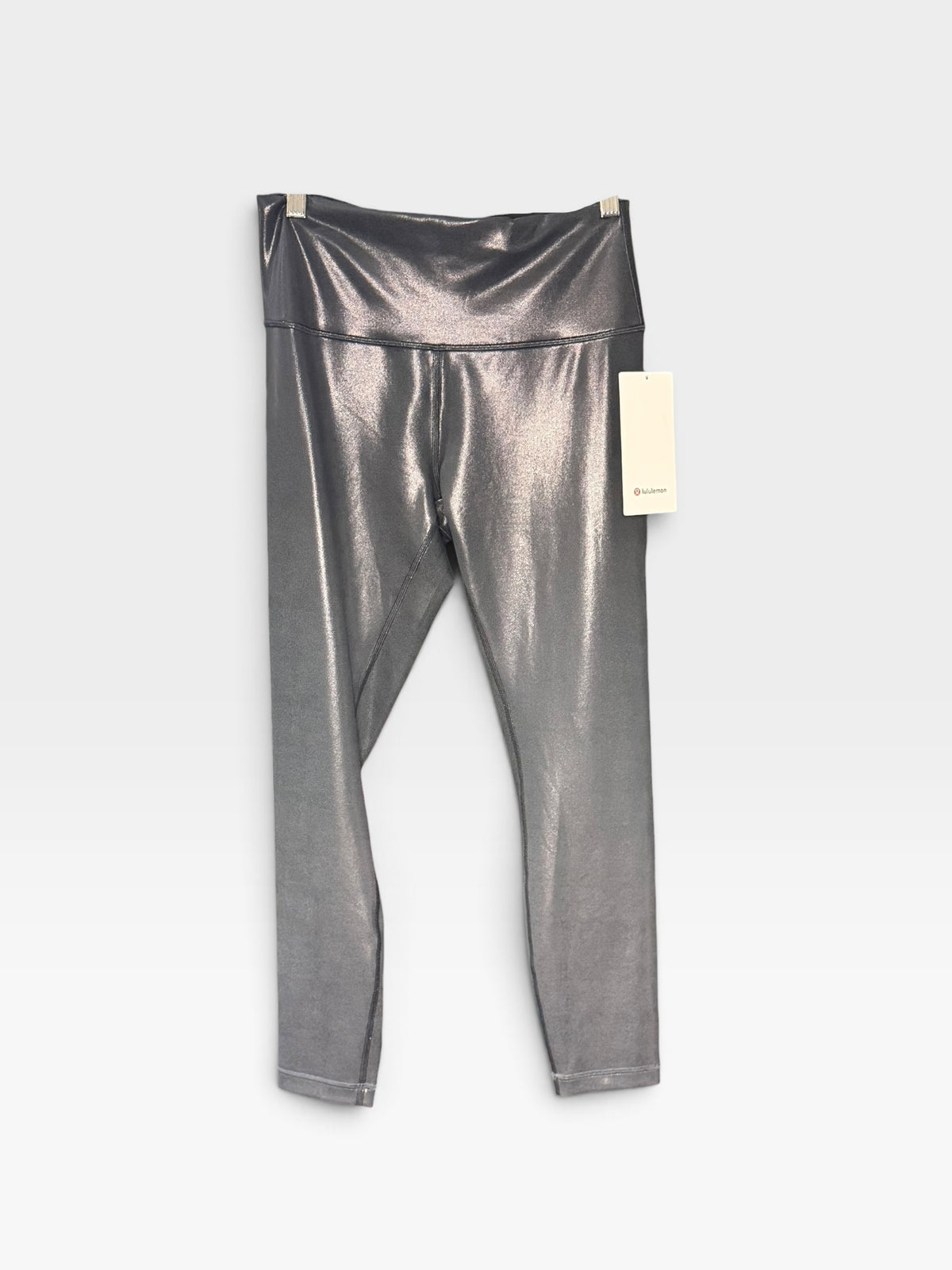 GREY/SILVER LULULEMON LEGGINGS (NWT) 10