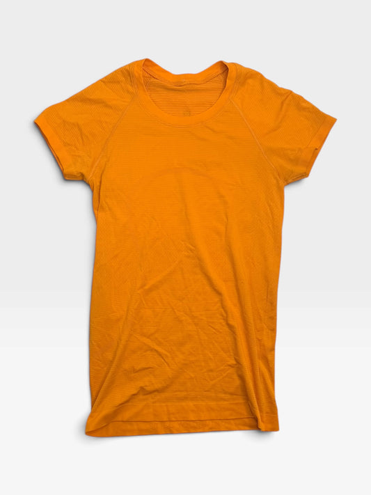 ORANGE LULULEMON TOP 4