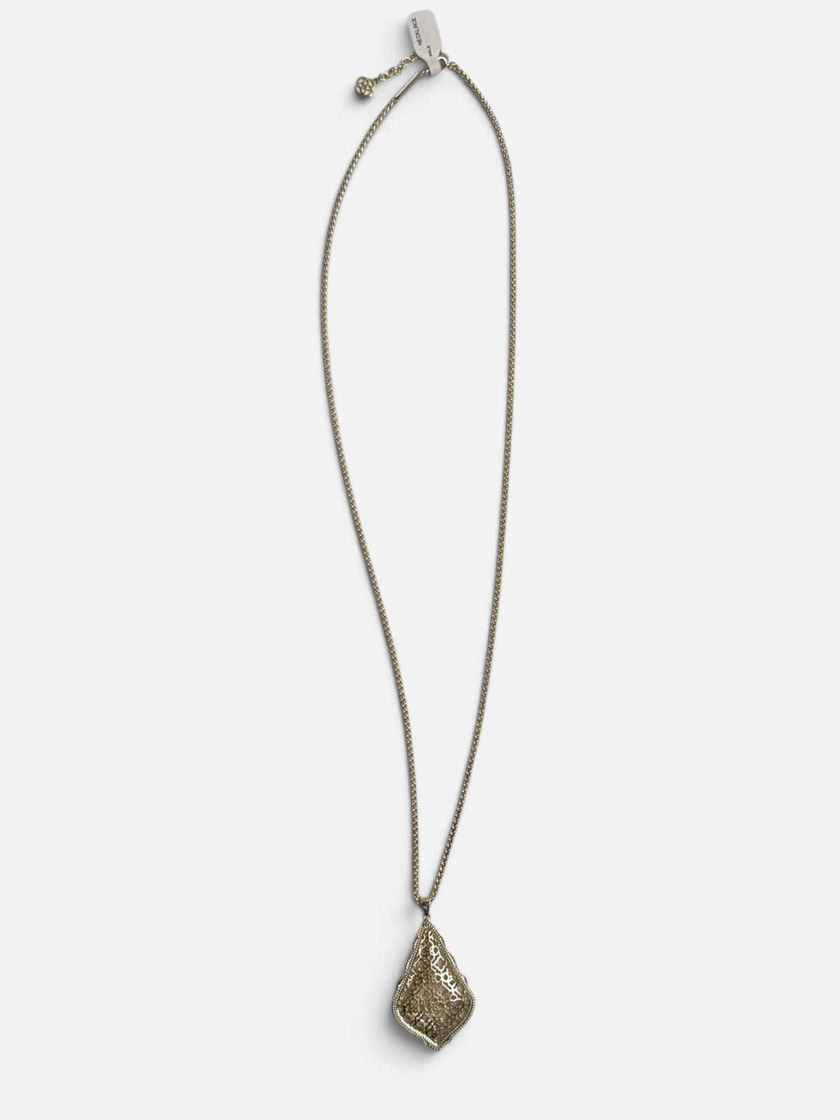 GOLD KENDRA SCOTT LOGO NECKLACE