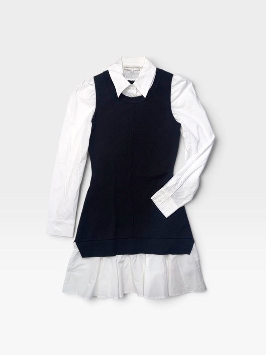 BLACK/WHITE ENGLISH FACTORY DRESS XS