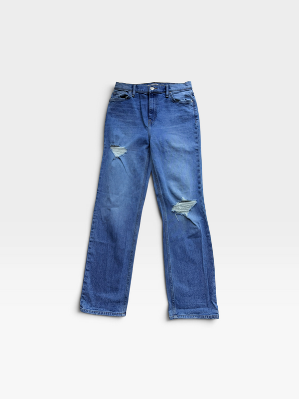 HUDSON HIGH-RISE STRAIGHT JEANS (ORG. $225) 28