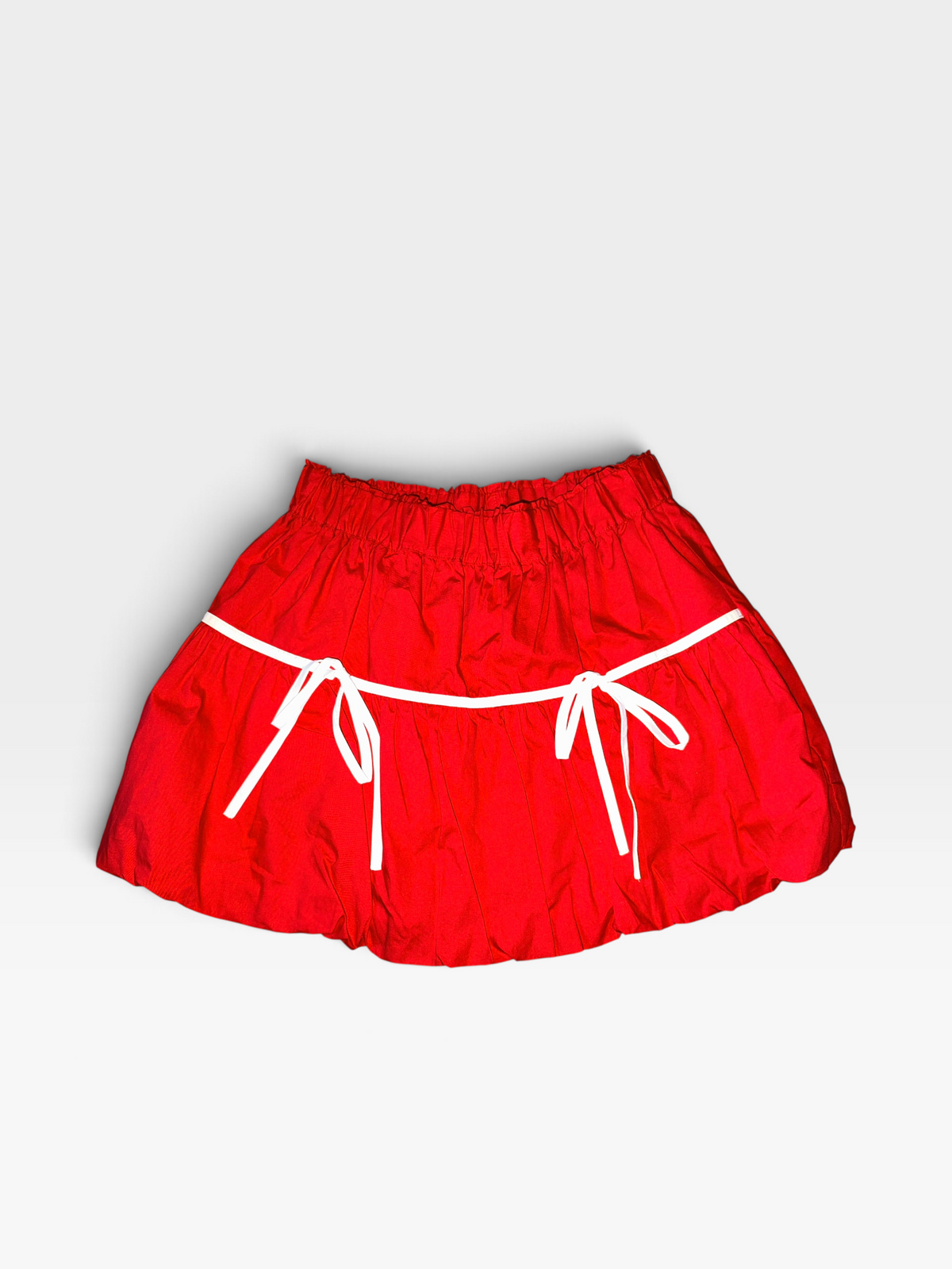 RED/WHITE DAY + MOON SKIRT (NWT $58) S
