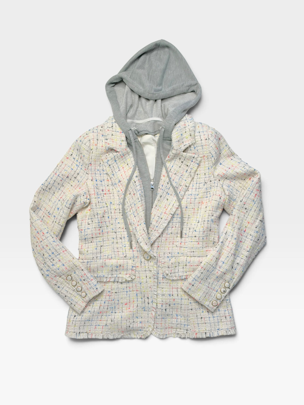 IVORY CENTRAL PARK WEST TWEED BLAZER (ORG. $248) | XS