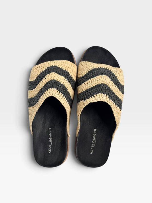 TAN/BLACK KELSI DAGGER SLIDES (ORG $140) 9