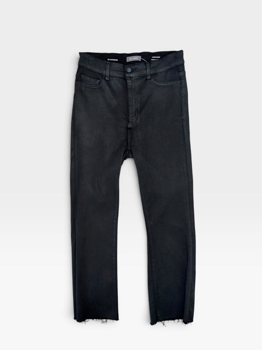 BLACK DL1961 BRIDGET BOOT HIGH RISE CROP JEANS (ORG. $229) |