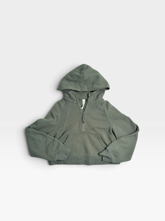 OLIVE GREEN LULULEMON SCUBA PULLOVER XS/S