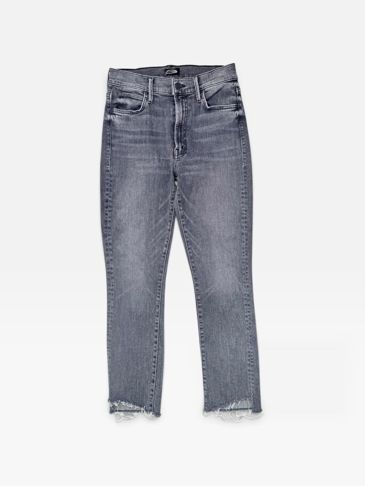 BLACK DENIM MOTHER PANTS 27