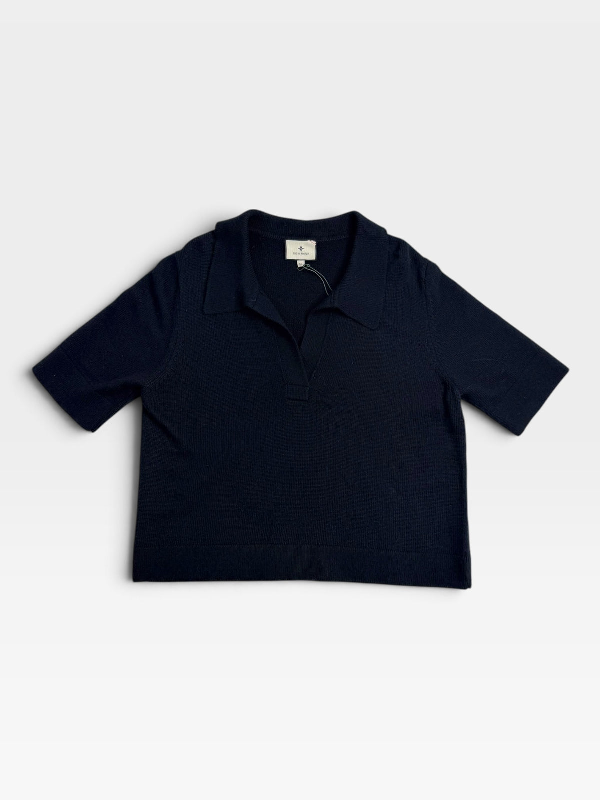 BLACK TUCKERNUCK HENRY KNIT POLO (NWT $188) | XL