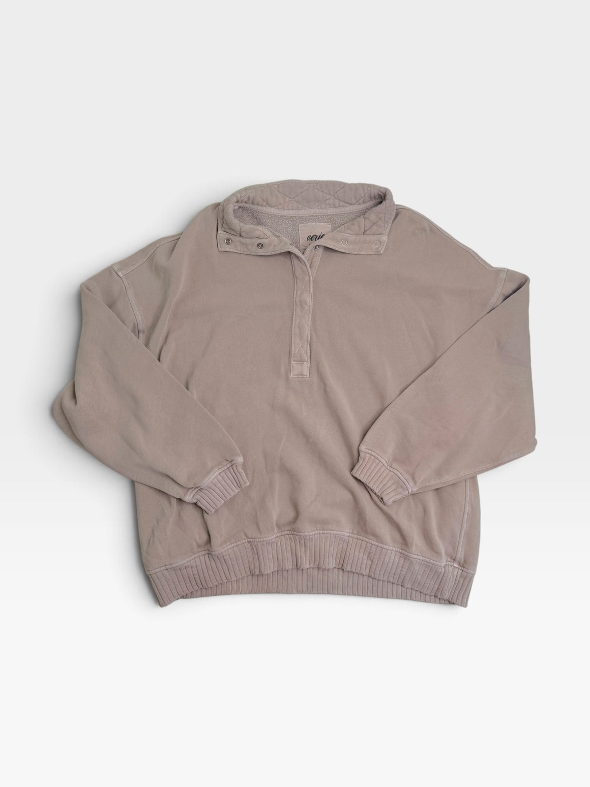TAUPE AERIE PULLOVER M
