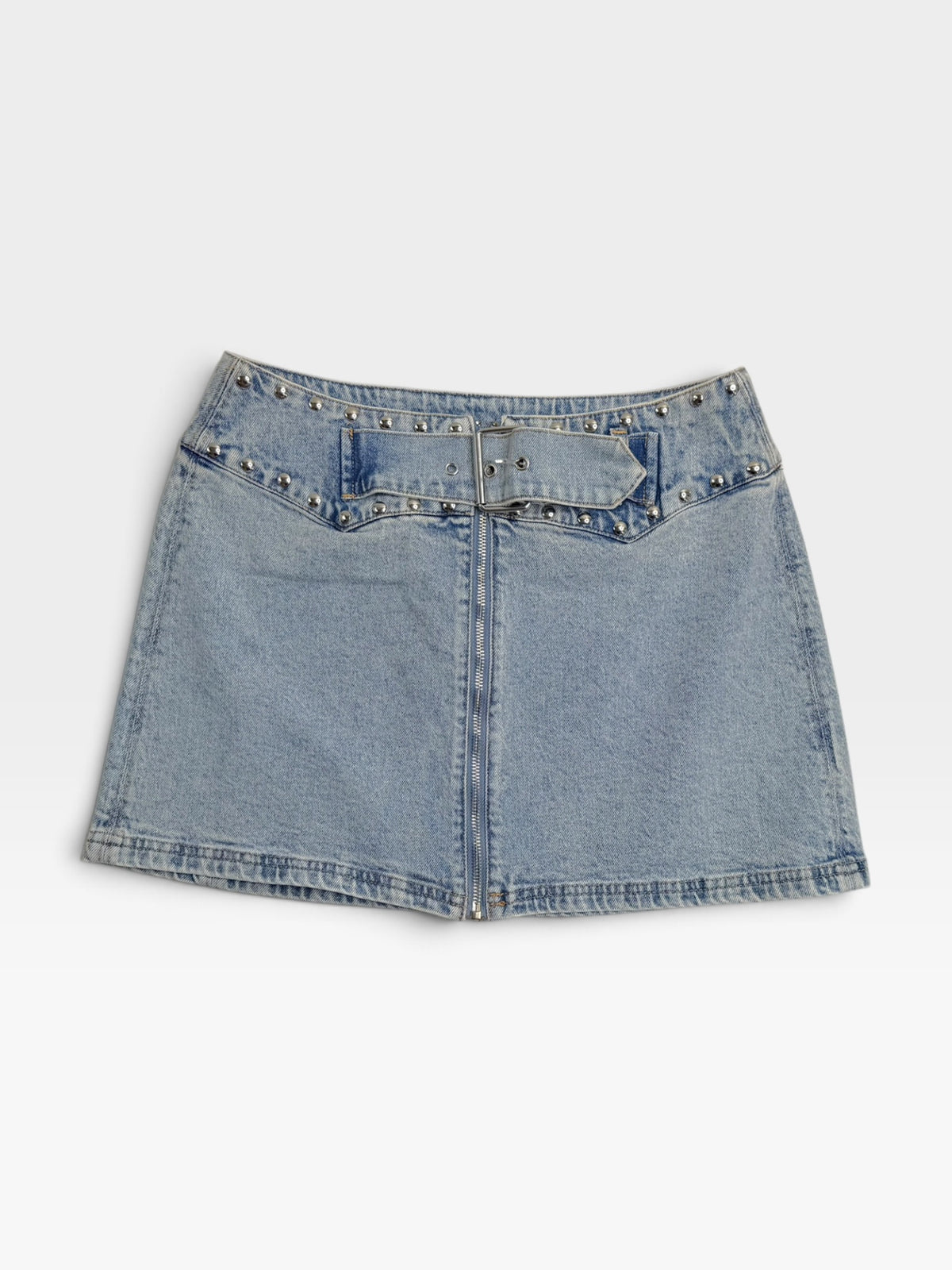 DENIM BELTED STEVE MADDEN SKIRT (NWT $89) S