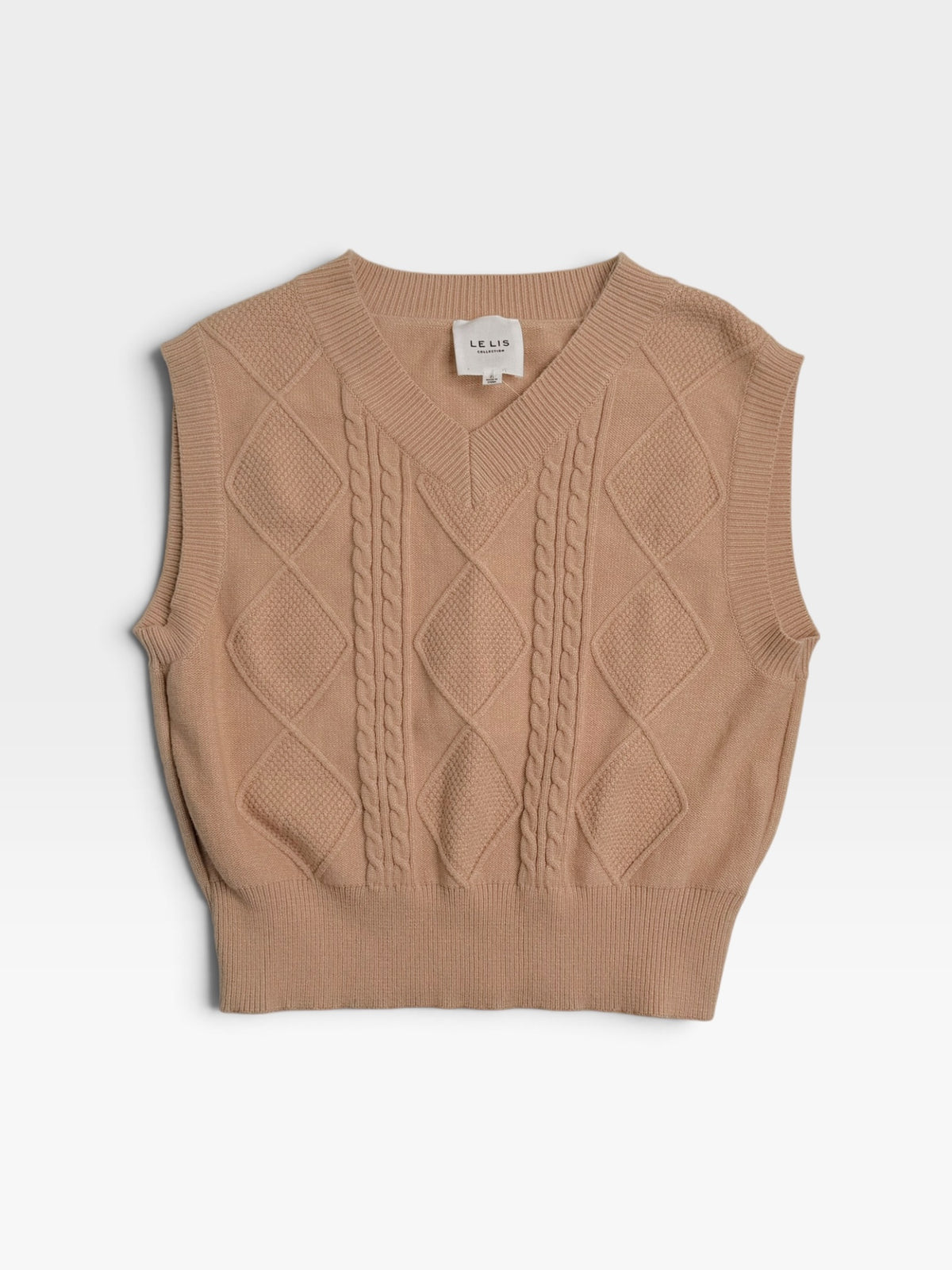 TAN LELIS SWEATER VEST S